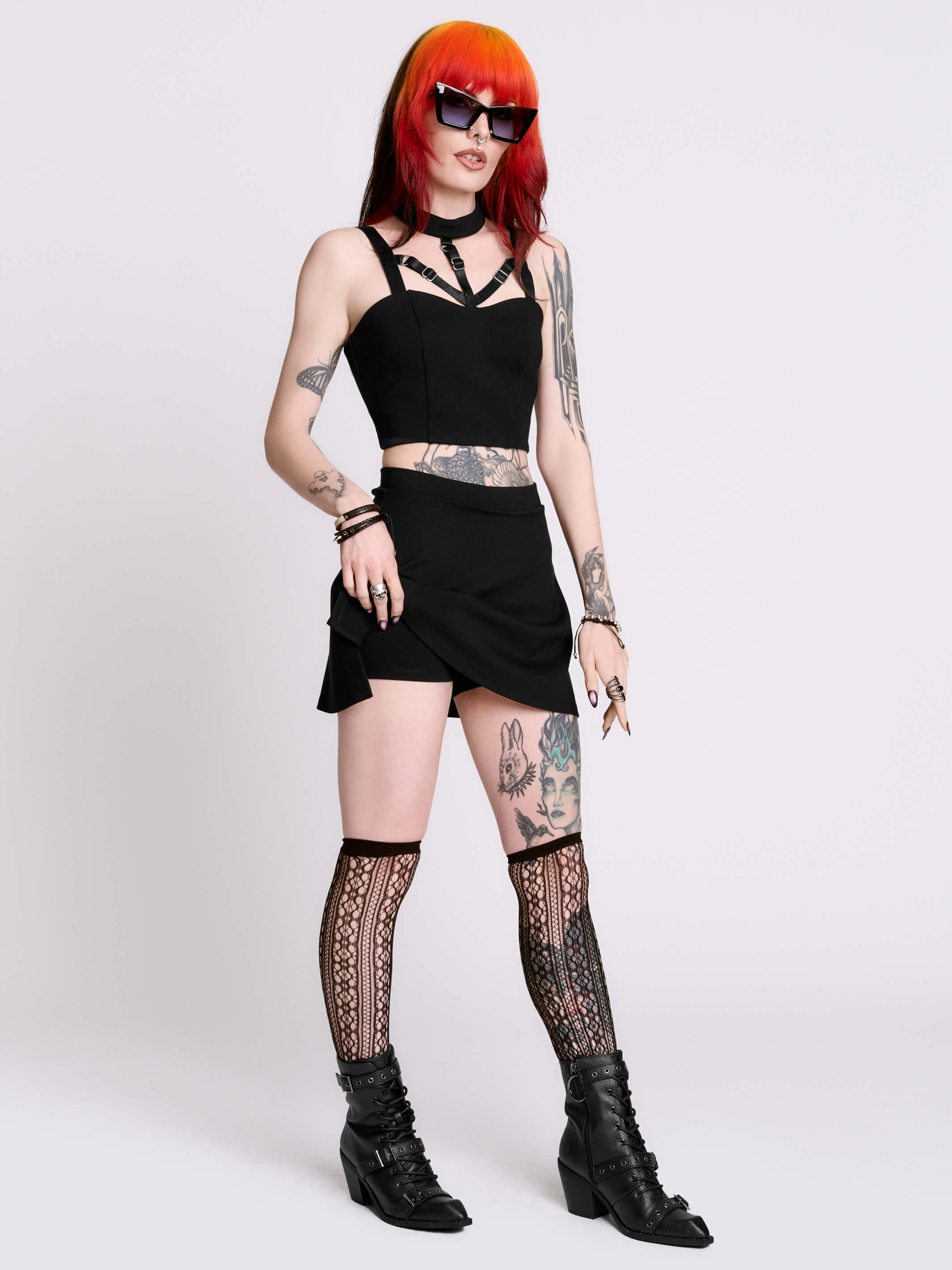Black Mini Skort