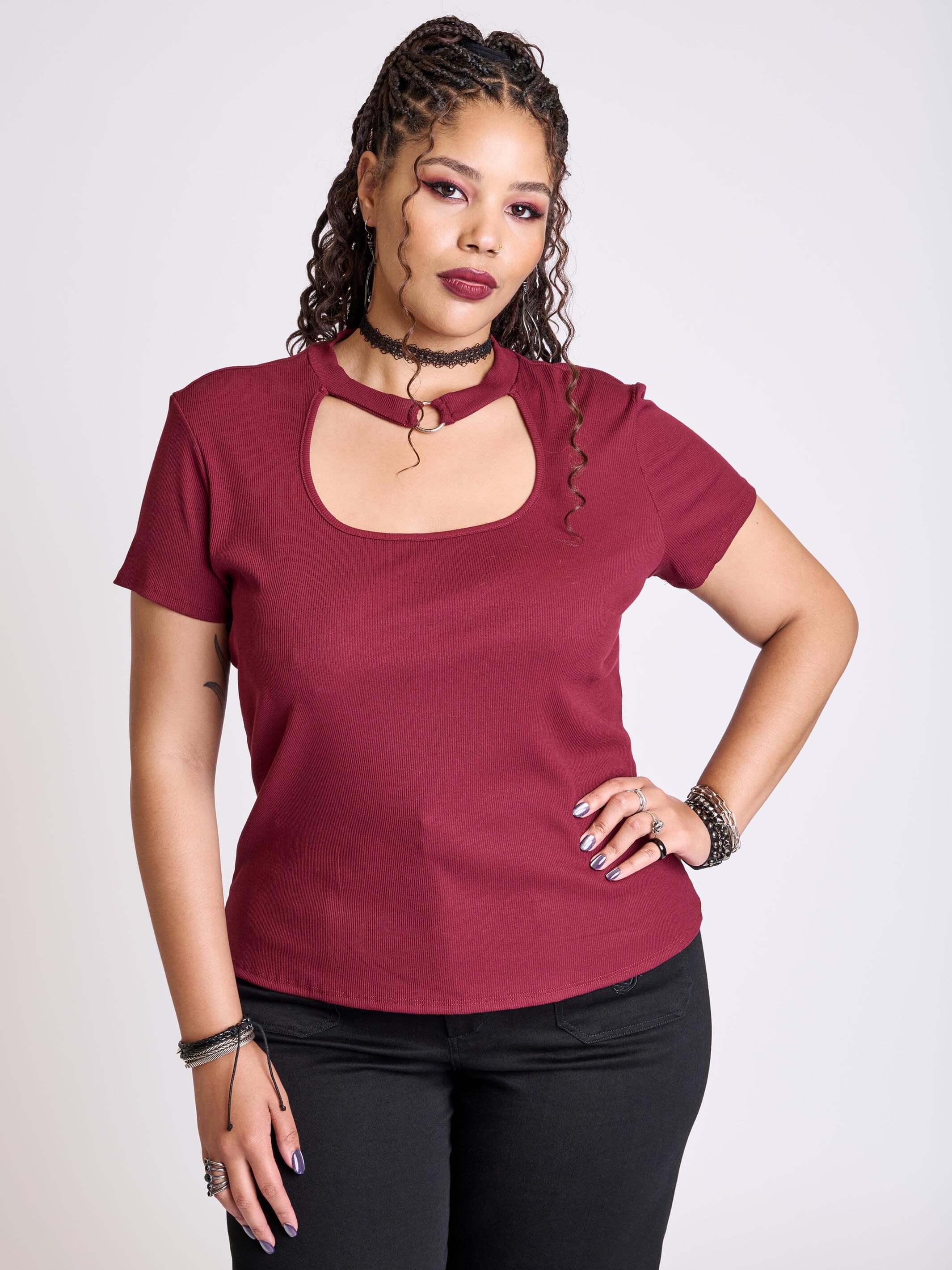 Baby Rib Choker Top