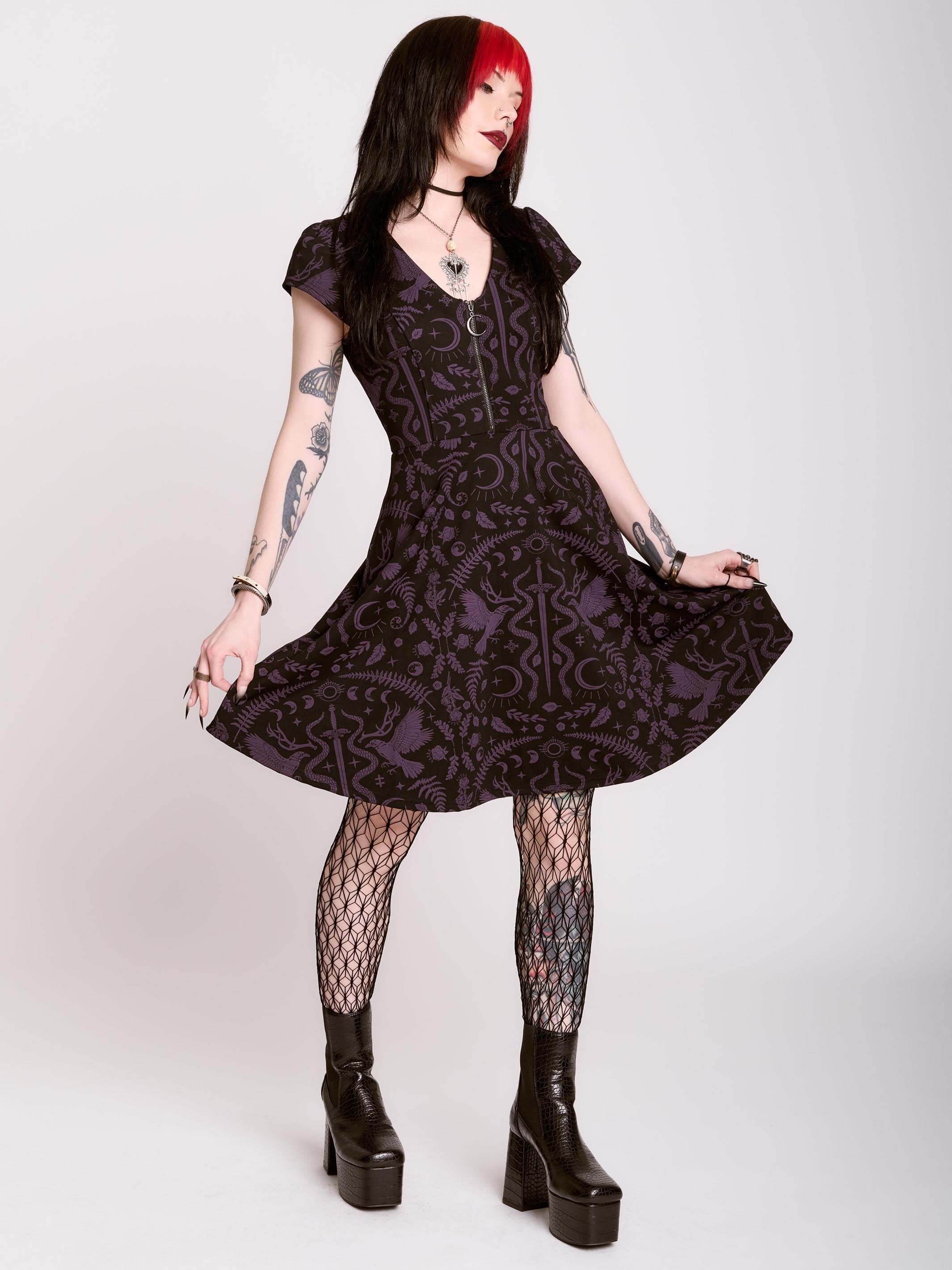 dark ages ponte dress