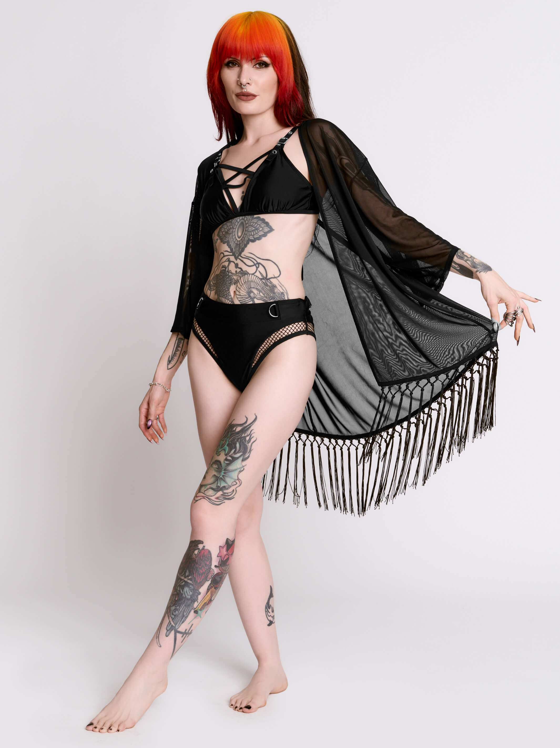 Mesh Kimono