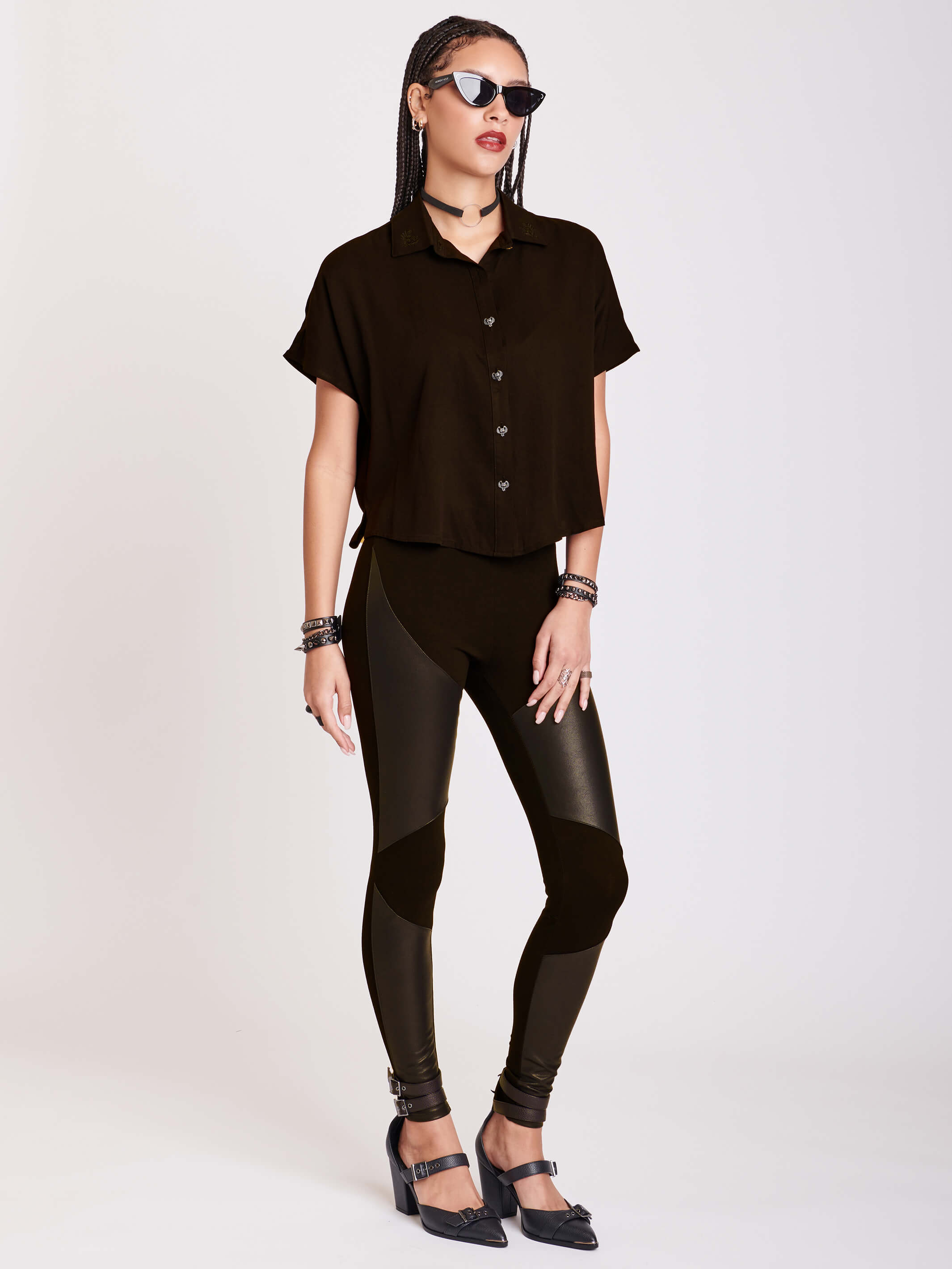 vegan moto legging