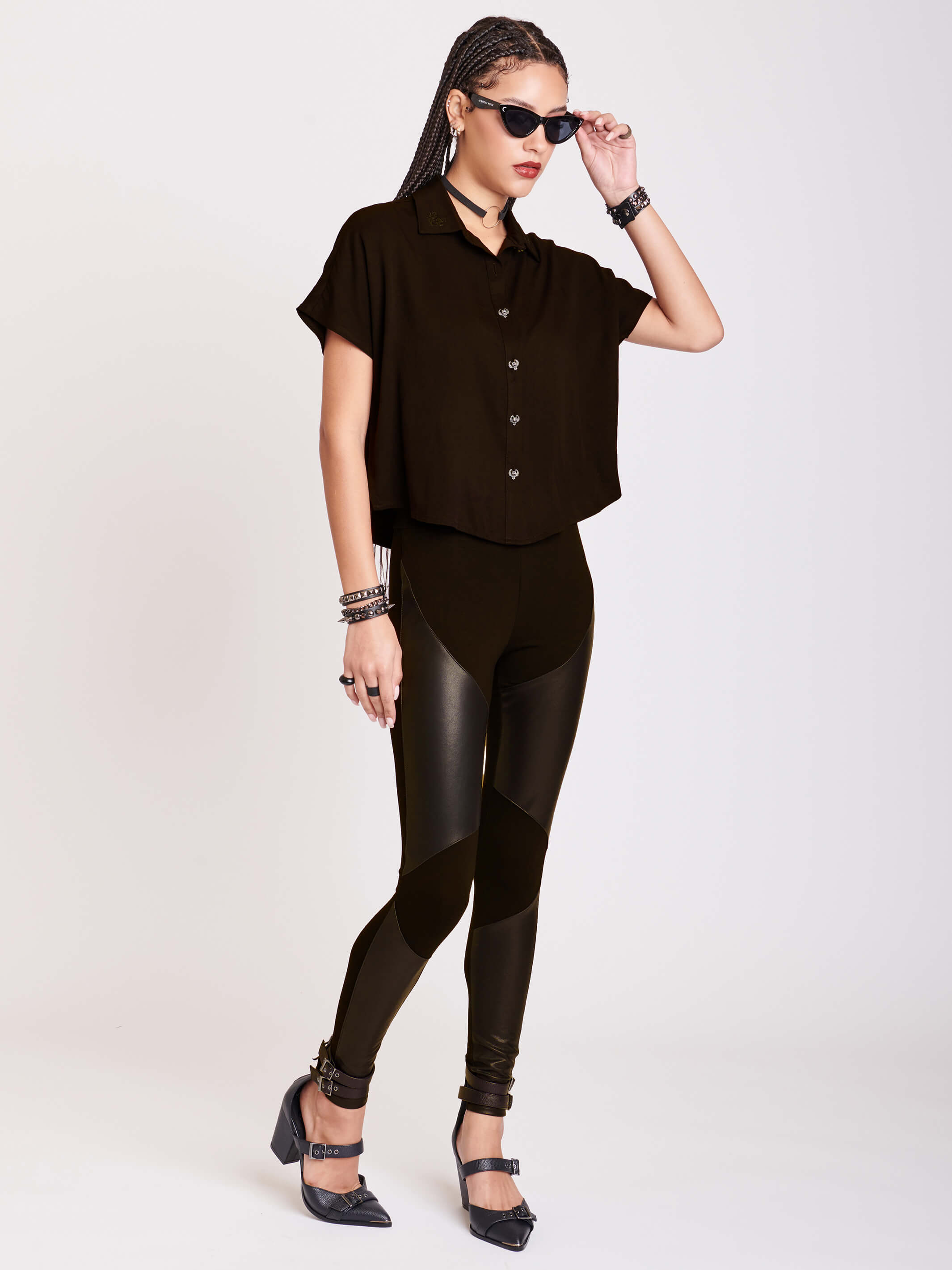 vegan moto legging