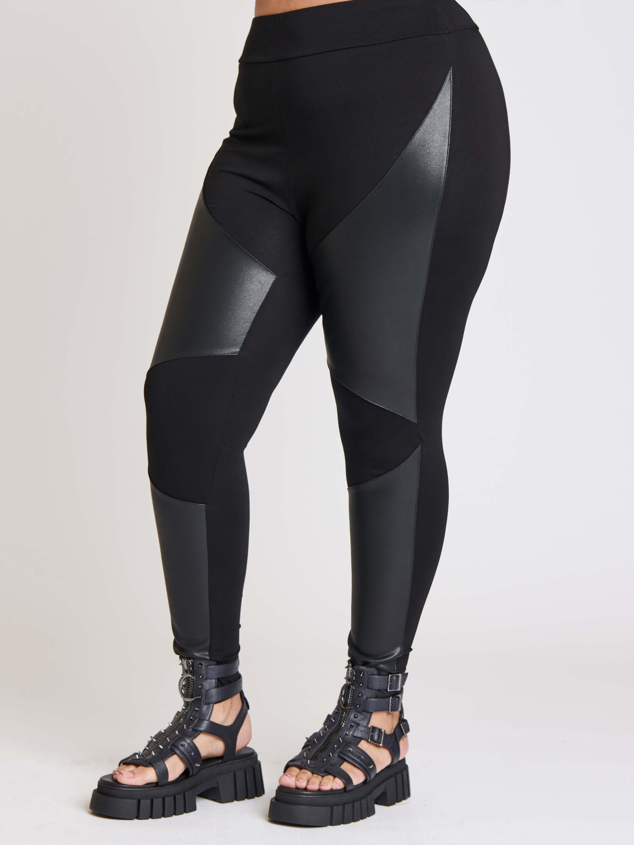 Pleather Moto Legging