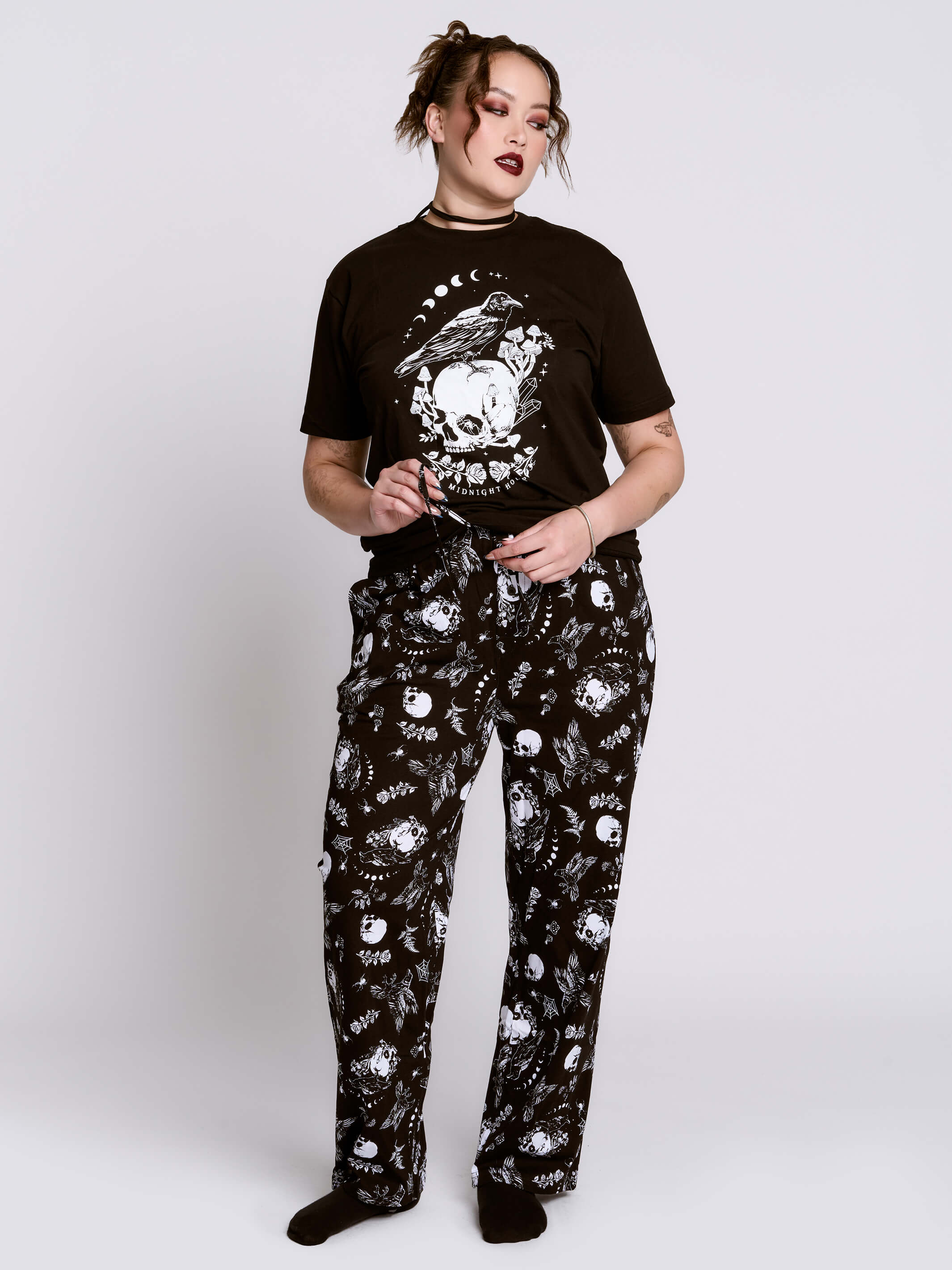 RAVEN SKULL PJ SET