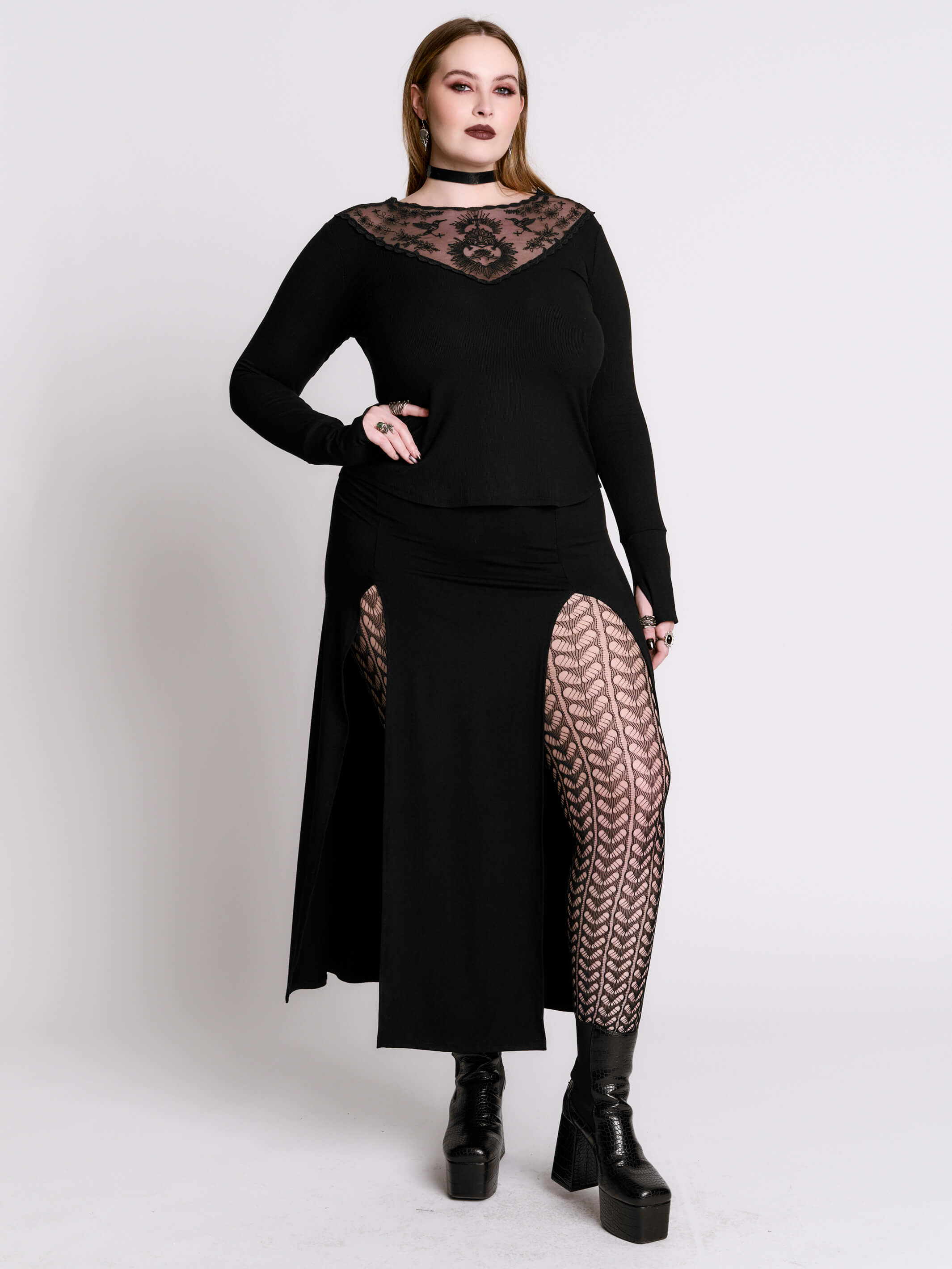 SACRED HEART RIB TOP