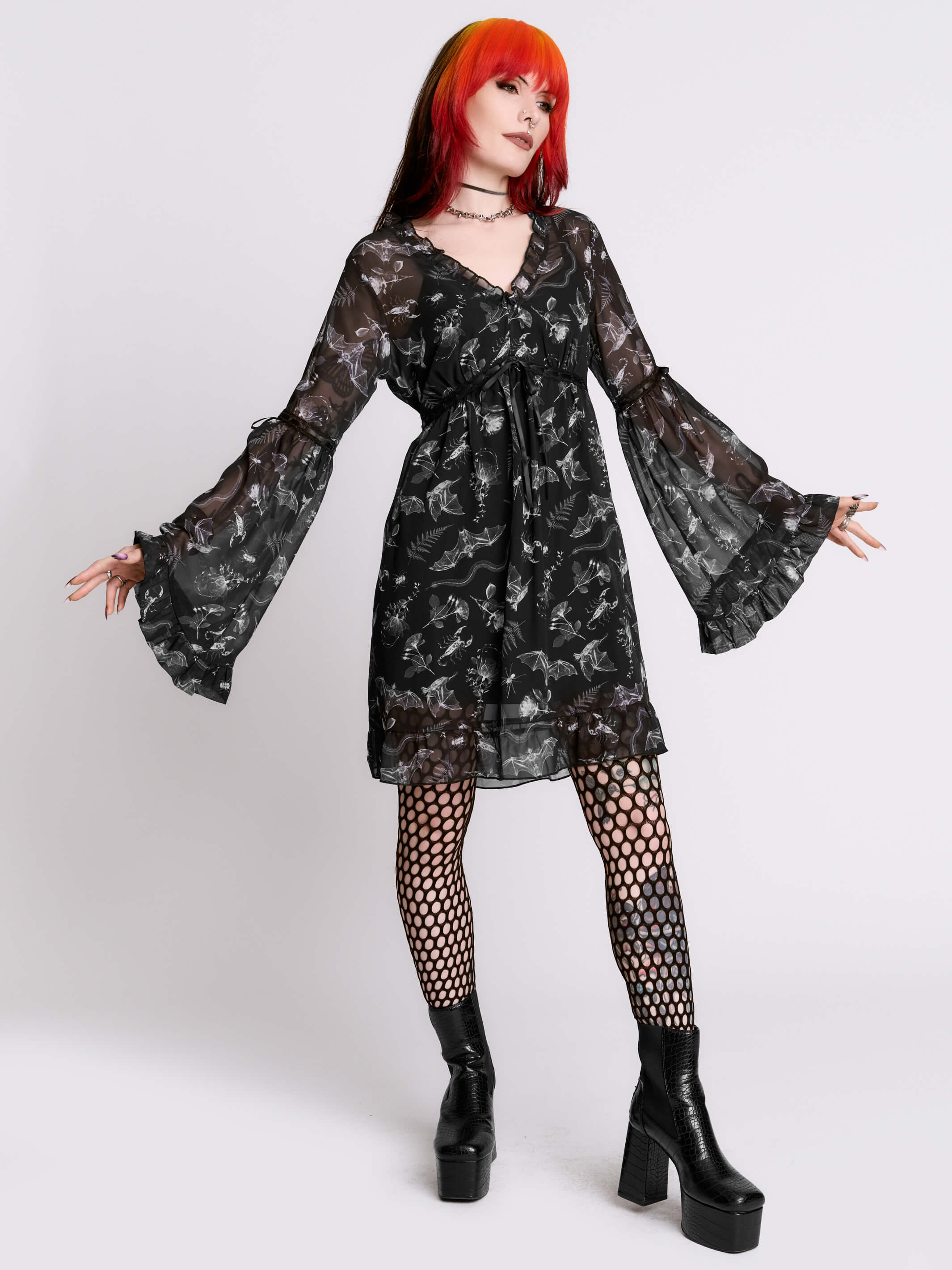 Xray Peasant Dress