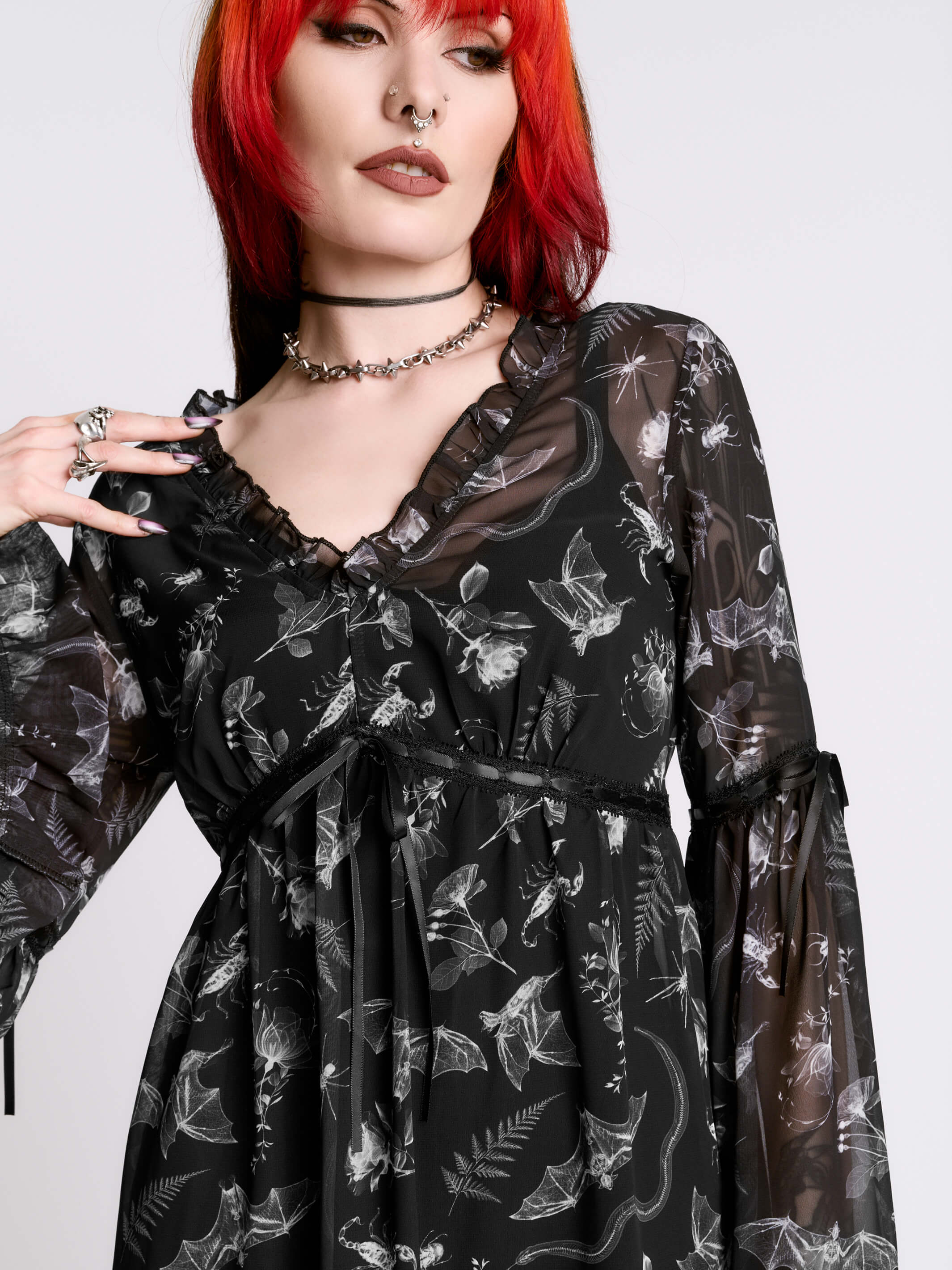 Xray Peasant Dress