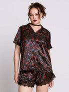 BAT'S ROOST SATIN PJ SET