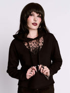 BATS IN FLIGHT CROP HOODIE