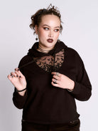 BATS IN FLIGHT CROP HOODIE