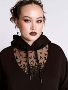 BATS IN FLIGHT CROP HOODIE
