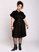 BUCKLE MIDI DRESS