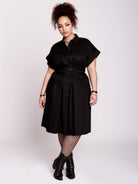 BUCKLE MIDI DRESS