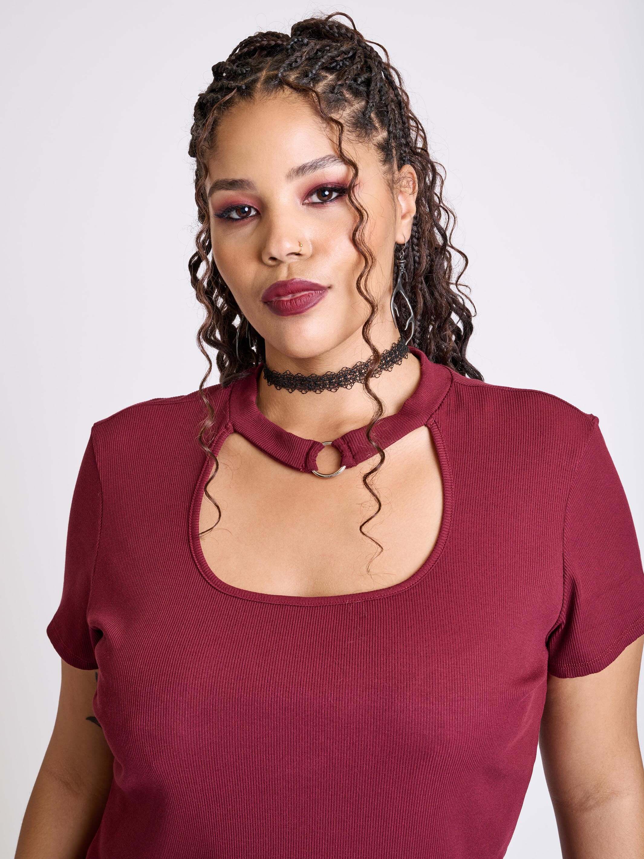 Baby Rib Choker Top