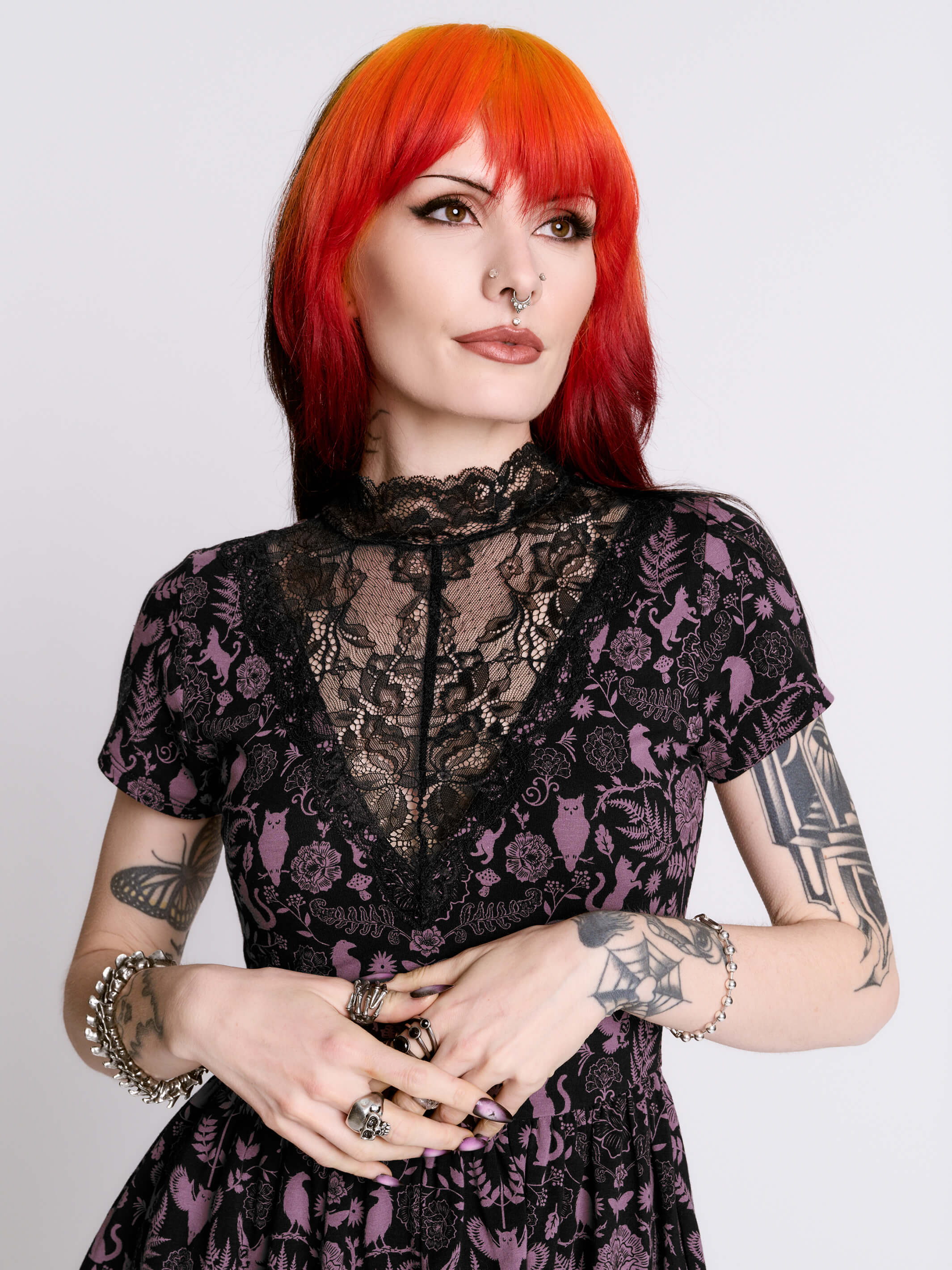 Folklore Lace Skater Dress