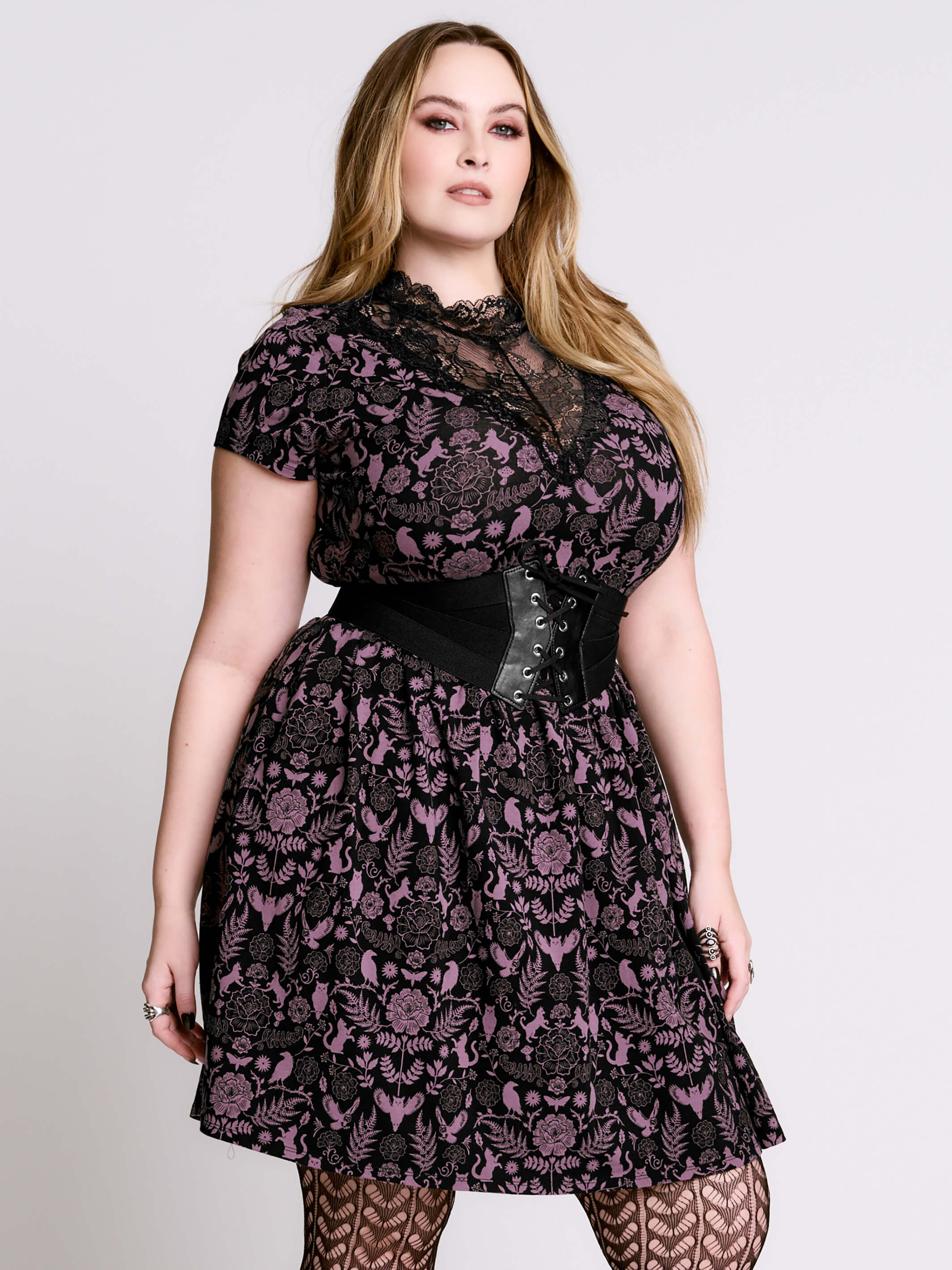 Folklore Lace Skater Dress