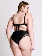 Fishnet Cut Out Swim Bottom