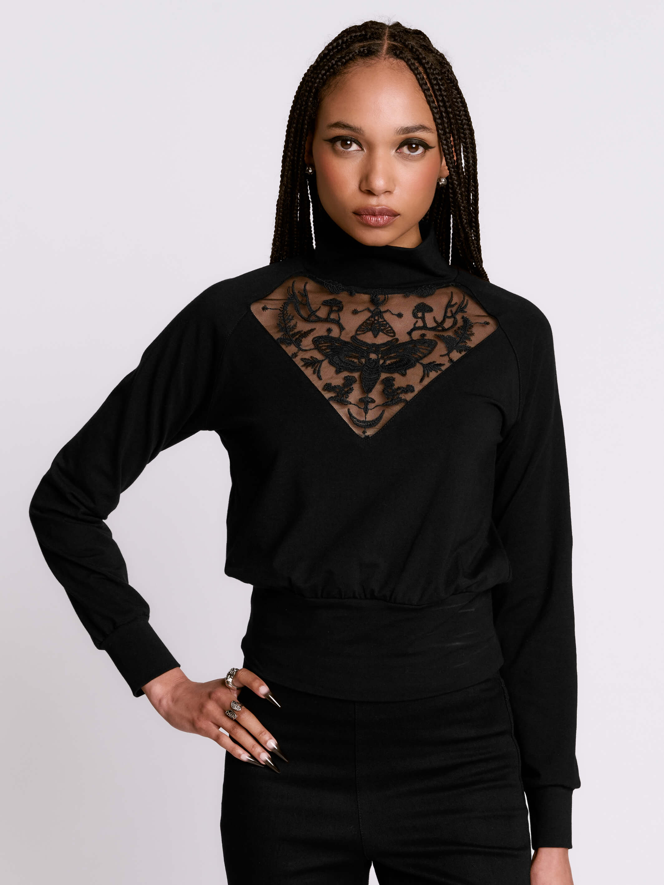 Forest Witch Embroidered Top