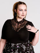 Victorian Lace Yoke Top