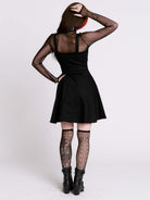 Lace Up Denim Dress