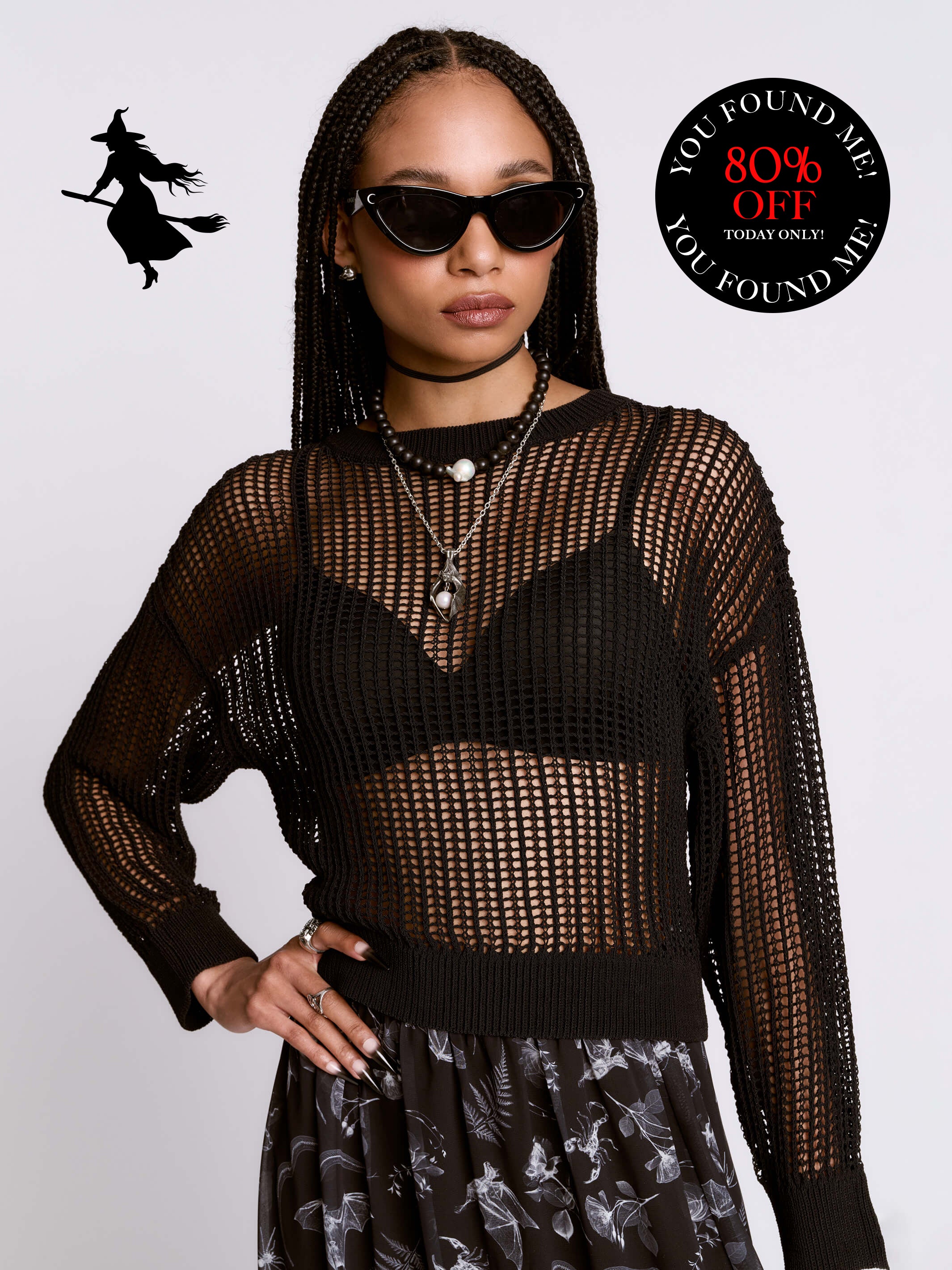 witchhunt wednesday you found me! night's net sweater