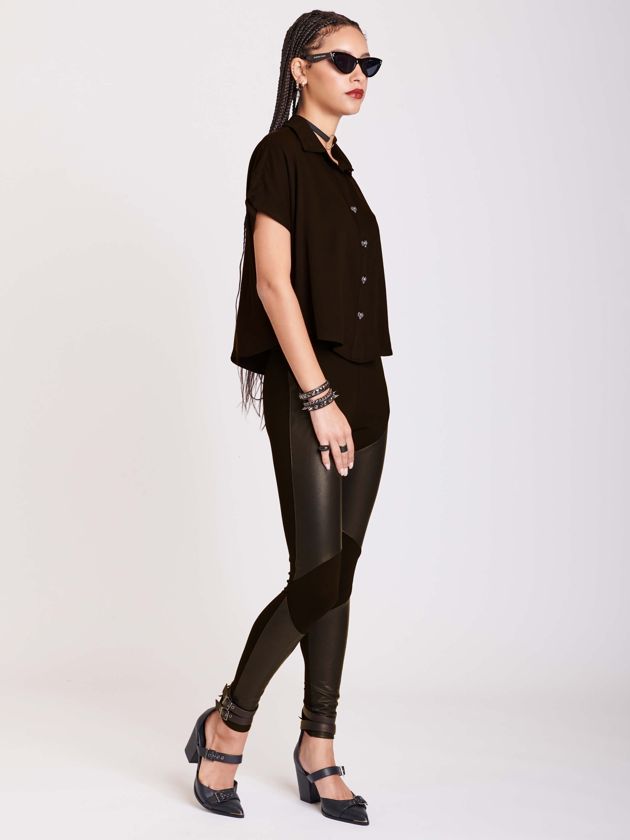 vegan moto legging