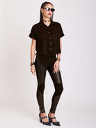 vegan moto legging