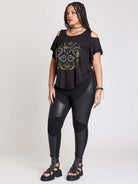 Pleather Moto Legging