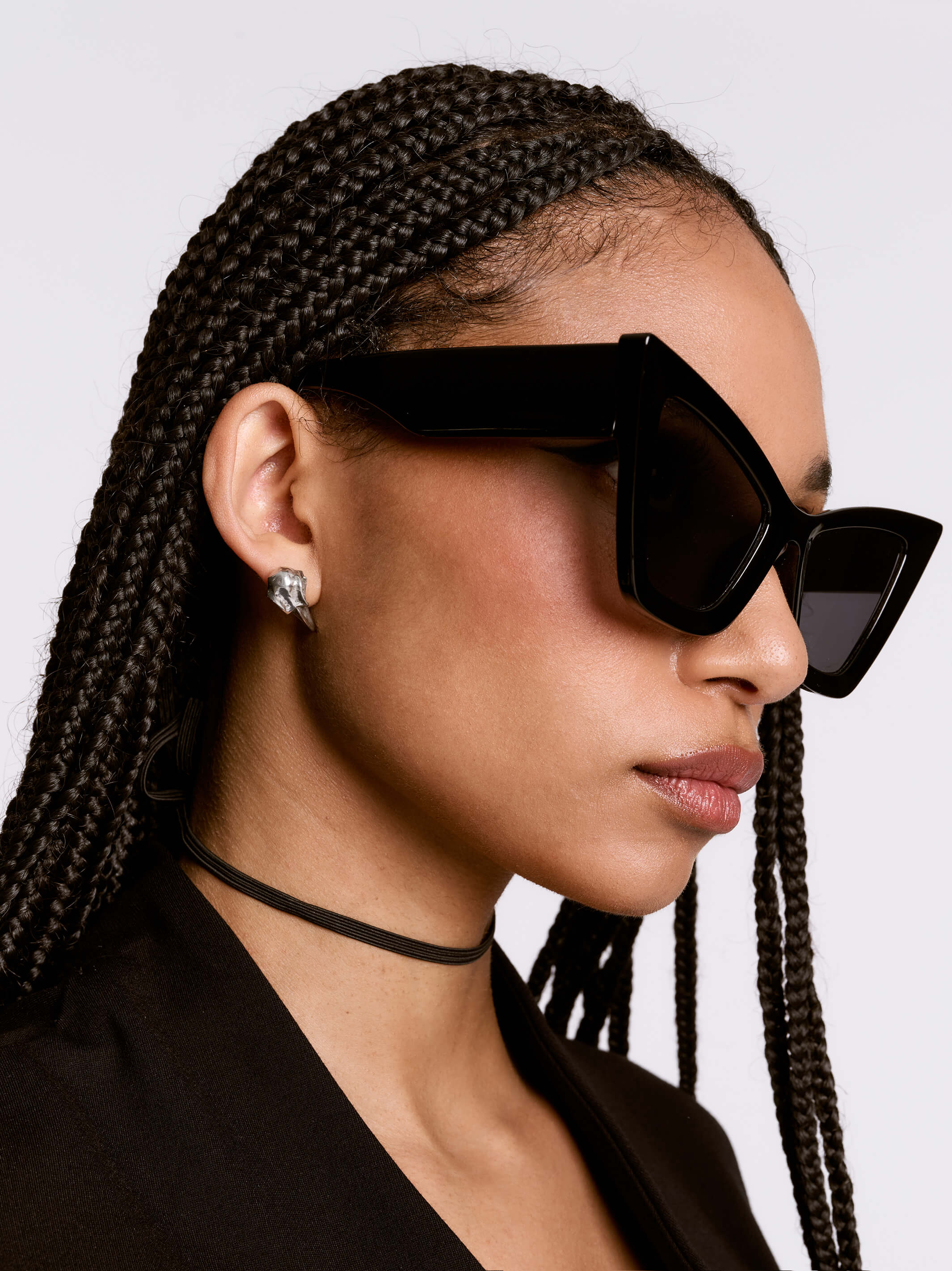 Little Raven Skull Earrings