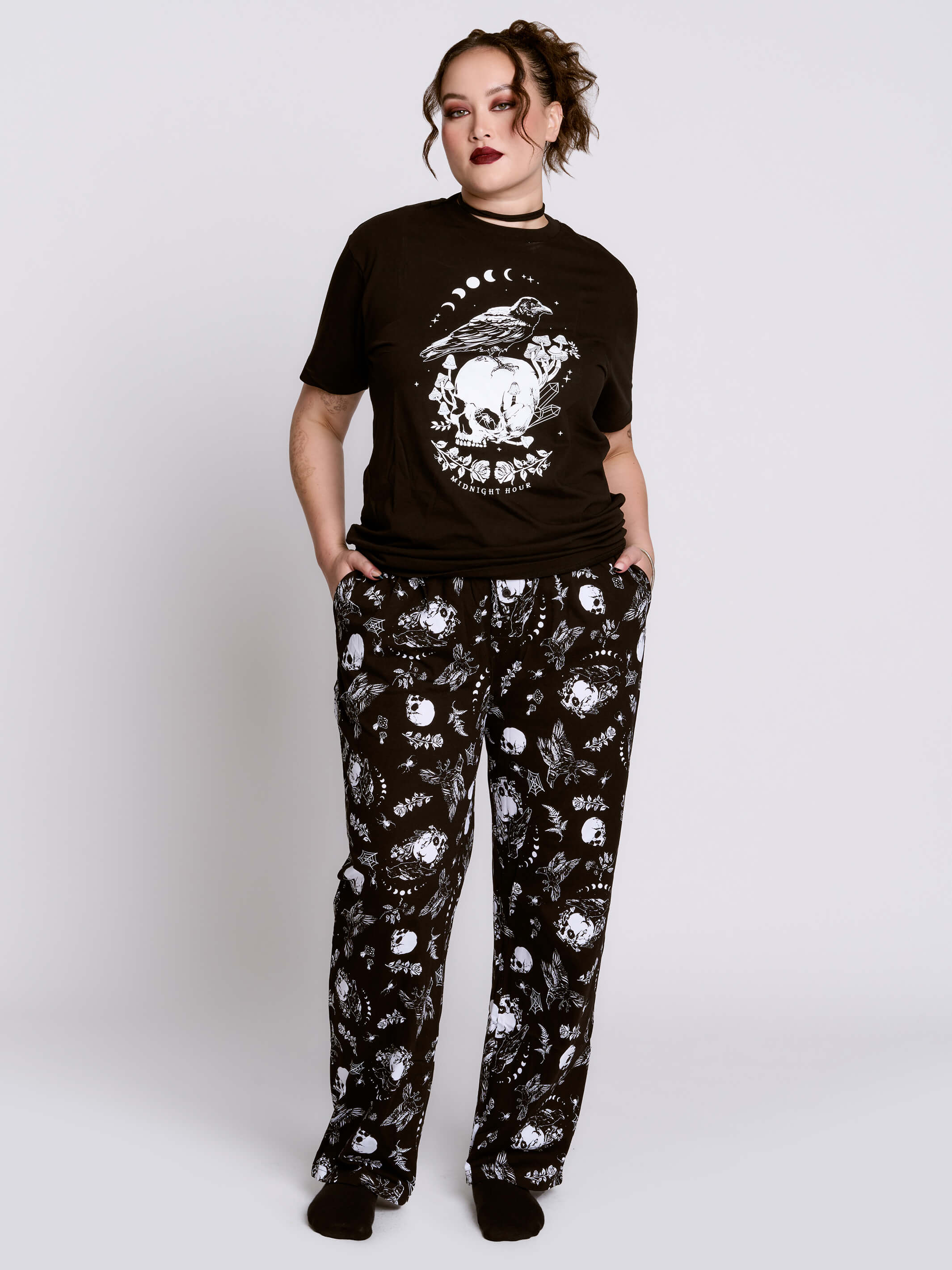 RAVEN SKULL PJ SET