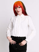 Cropped Ruffle Shirt