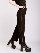 Studded Wide Leg Jeans