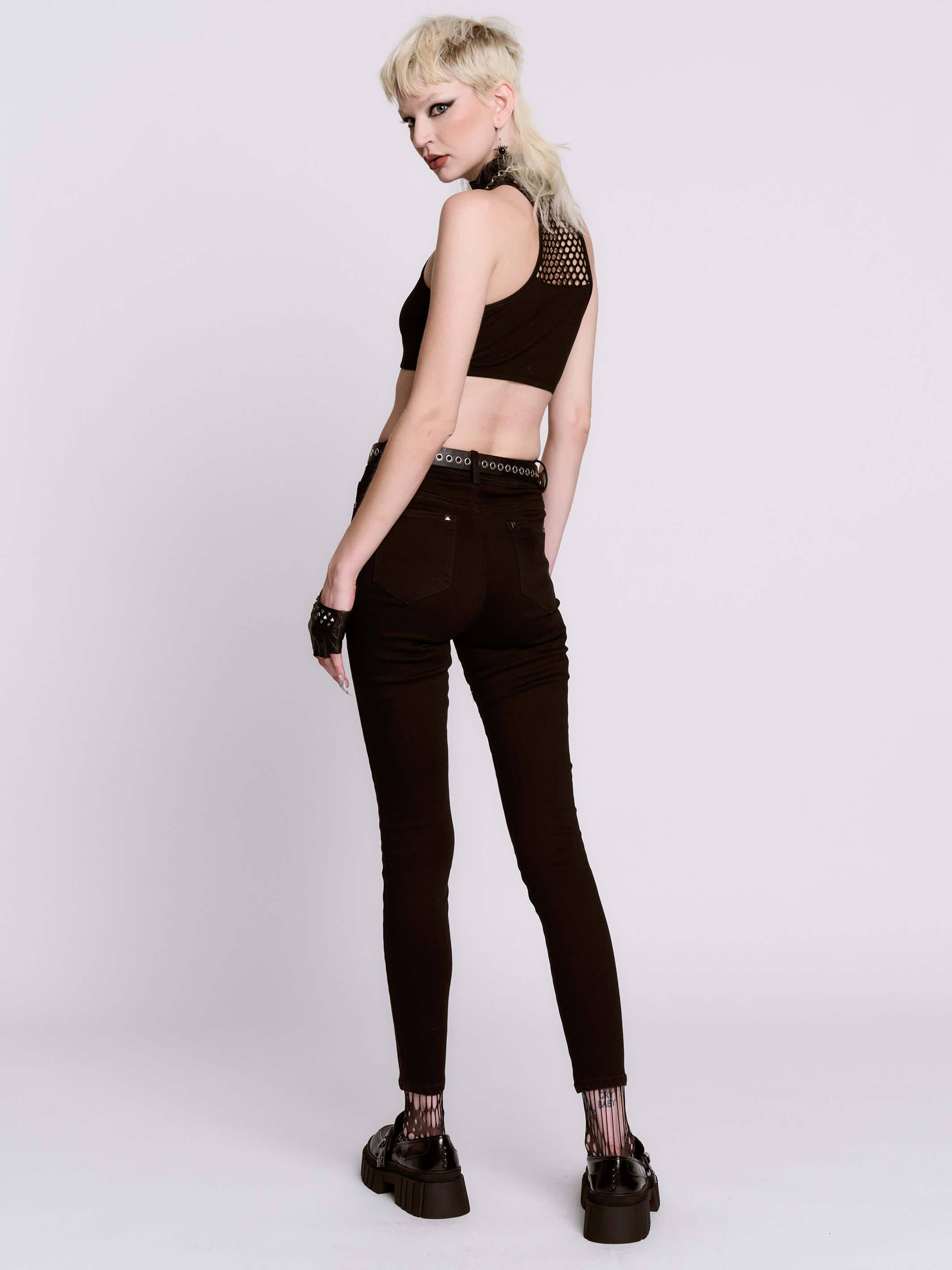 Studded Skinny Jeans