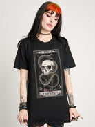 SKELETON SNAKE AND SKULL TAROT T-SHIRT