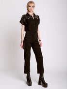 PYRAMID STUDDED DENIM PANTS