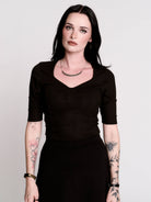 Rib Sweetheart Top