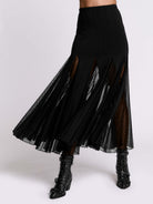Swiss Dot Godet Skirt