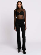 Swiss Dot Mesh Top