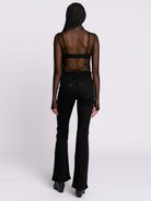 Swiss Dot Mesh Top