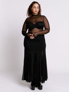 Swiss Dot Mesh Top
