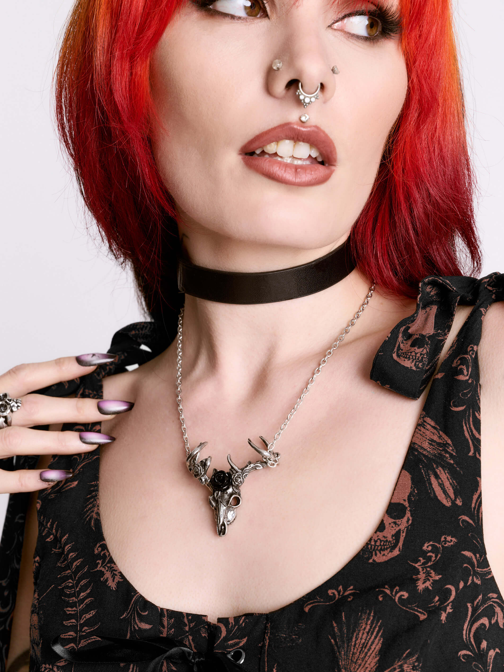 White Stag Necklace